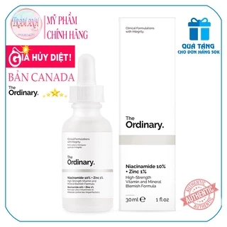 Tinh chất Niacinamide 10% + Zinc 1% - The Ordinary ( Bill Mỹ )