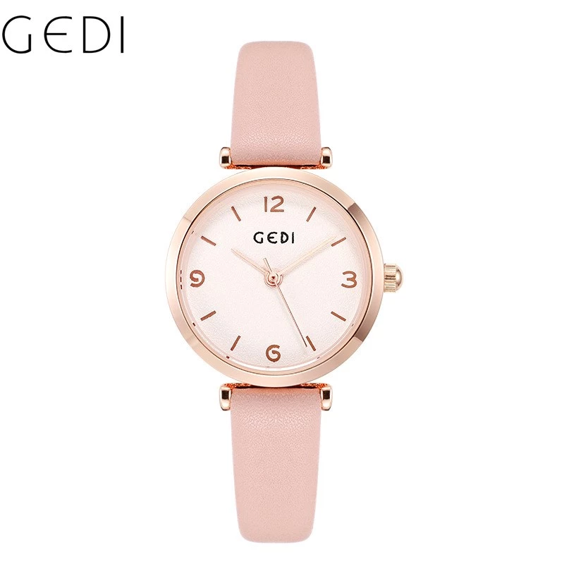 Đồng hồ nữ dây da GEDI chống thấm nước 5106 hộp quà tặng miễn phí