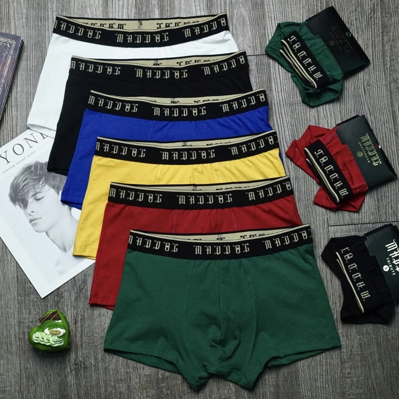 Quần Lót MADDOG Boxer Cotton 100% Trơn