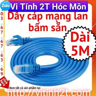 Cáp mạng bấm đầu sẵn dài 5m mét