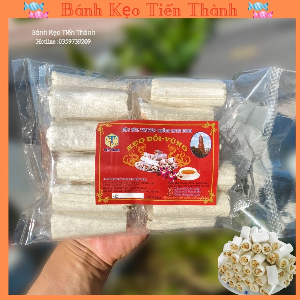 Kẹo dồi 💥𝗖𝗵𝗶́𝗻𝗵 𝗛𝗮̃𝗻𝗴 💥( Túi 10 Chiếc TO), lạc đậu phộng giòn ngon tt, kẹo kéo đặc sản thương hiệu Tiến Thàn