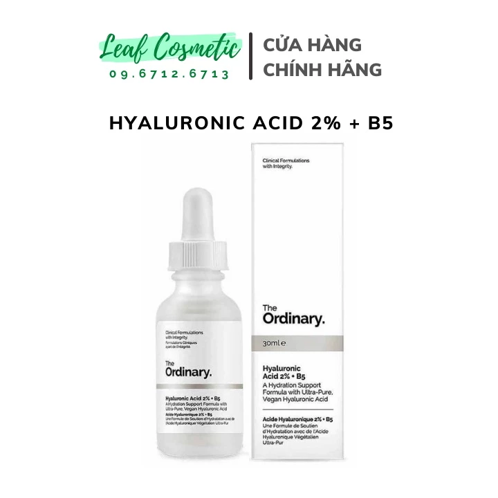 [ Bill hãng ] Serum Cấp Nước Và Phục Hồi Da HA B5 - The Ordinary Hyaluronic Acid 2% + B5