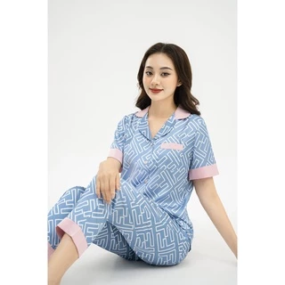 Đồ Bộ Ngủ Pijama Nữ VADESI Lụa Cao Cấp Quần Dài Tay Ngắn Mặc Nhà Đẹp Mềm Mịn Thấm Hút Thoáng Mát