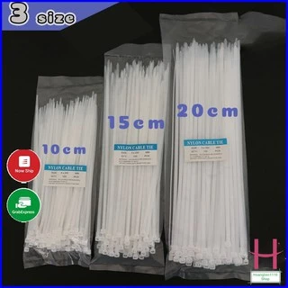 Set 100 Dây thít nhựa đầu khóa zip dẻo dai chịu lực tốt { H }