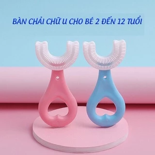 Bàn chải trẻ em đánh răng cho bé - bàn chải đáng răng trẻ em chữ U silicon mềm mại 【BÀN CHẢI SILICON CHỮ U】