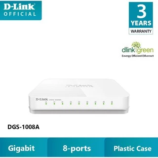 D-LINK DGS-1008A - Bộ chia cổng mạng 8 cổng Gigabit 10/100/1000 Mbps