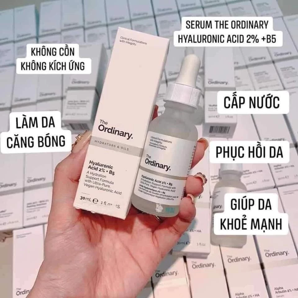 Tinh chất cấp nước, phục hồi da The Ordinary Hyaluronic Acid 2% + B5 - Lila House