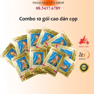 Bộ 10 gói Cao dán con cọp thái lan (1 gói 4 miếng)