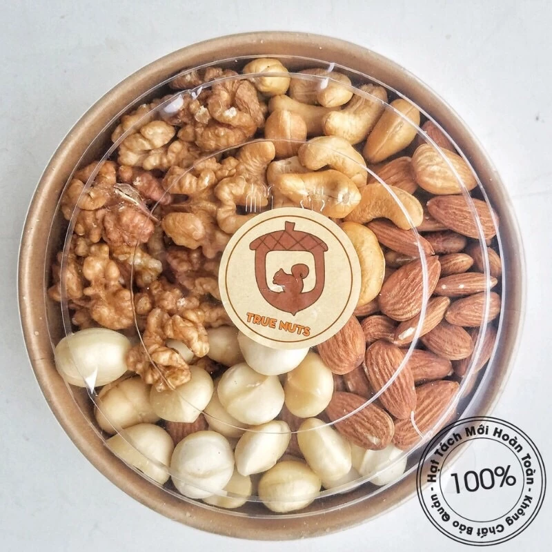 Mixnuts 4 Hạt Dinh Dưỡng 300g (macca, hạnh nhân, hạt điều, óc chó) - Dinh Dưỡng Mẹ Bầu