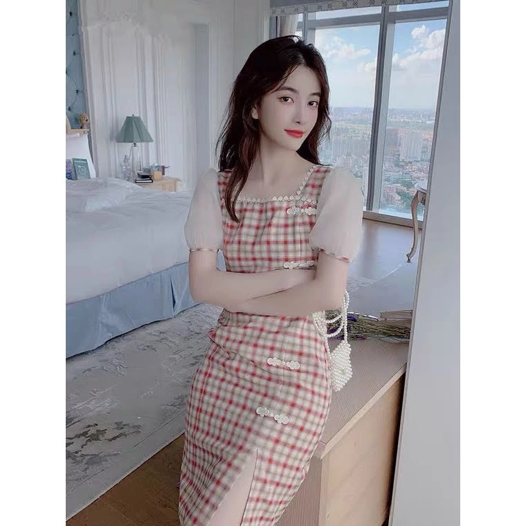 [ĐỦ BILL CÓ QUÀ] 🎁🎁 Đầm sườn xám cách tân (Có ảnh thật)