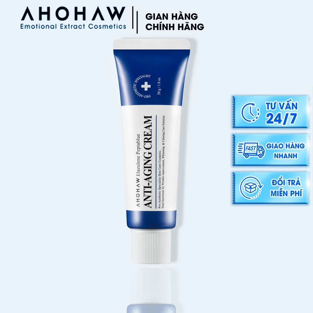 Kem Dưỡng Chống Lão Hóa, Xóa Nhăn, Nâng Cơ- Elazulene Peptablue Anti-Aging Cream 50g HÀN QUỐC