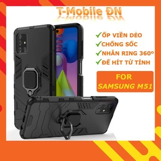 Ốp lưng Samsung M51 🔥 𝐅𝐑𝐄𝐄 𝐒𝐇𝐈𝐏 🔥 Ốp iRON MAN IRING Nhựa PC cứng viền dẻo chống sốc cho Samsung M51