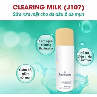 Clearing milk - Sữa Rửa Mặt Jean d'Arcel Cho Da Dầu, Mụn 150ml