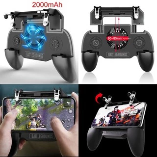 [ Tay Cầm Chơi Game 2000MAh SR Kiêm Sạc Và Quạt tản nhiệt chơi Game PUBG,Liên Quân,....