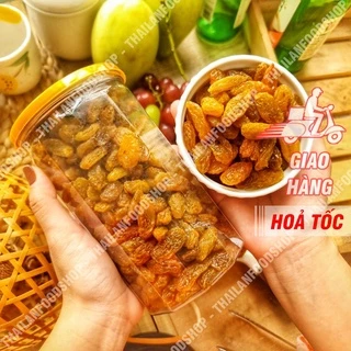 Nho Lion Mỹ Sấy Dẻo Không Đường Trái To Lon 500gr