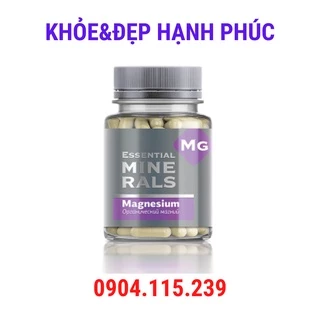 [ Bổ sung Magie hỗ trợ ngủ ] Thực phẩm bảo vệ sức khỏe Essential Minerals Magnesium – 60 viên/lọ