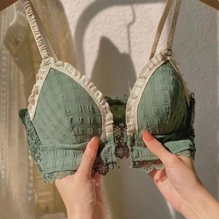 Áo Ngực Mềm Không Đường May Cài Khóa Trước Size 32-38AB Thời Trang Cho Nữ