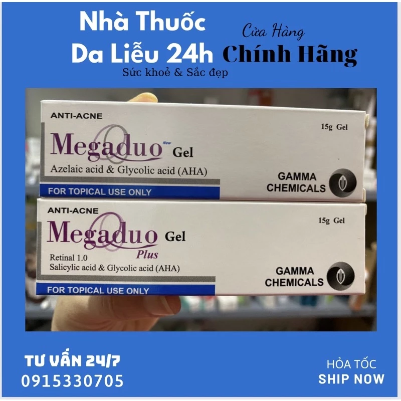 Megaduo gel new aha / Megaduo Plus dưỡng cho da mụn ngừa thâm mụn