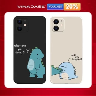 Ốp lưng Vina Case Iphone 6S/6 Plus/7G/8G/X/Xs/11/12/....dẻo cạnh vuông bảo vệ camera hình Khủng long