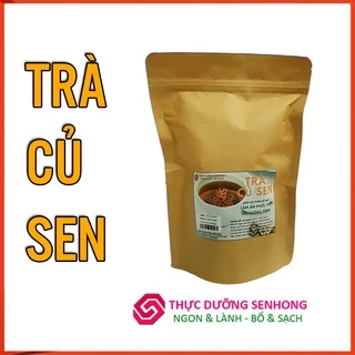 Trà Củ Sen (200gr) Củ sen già sao vàng hạ thổ.