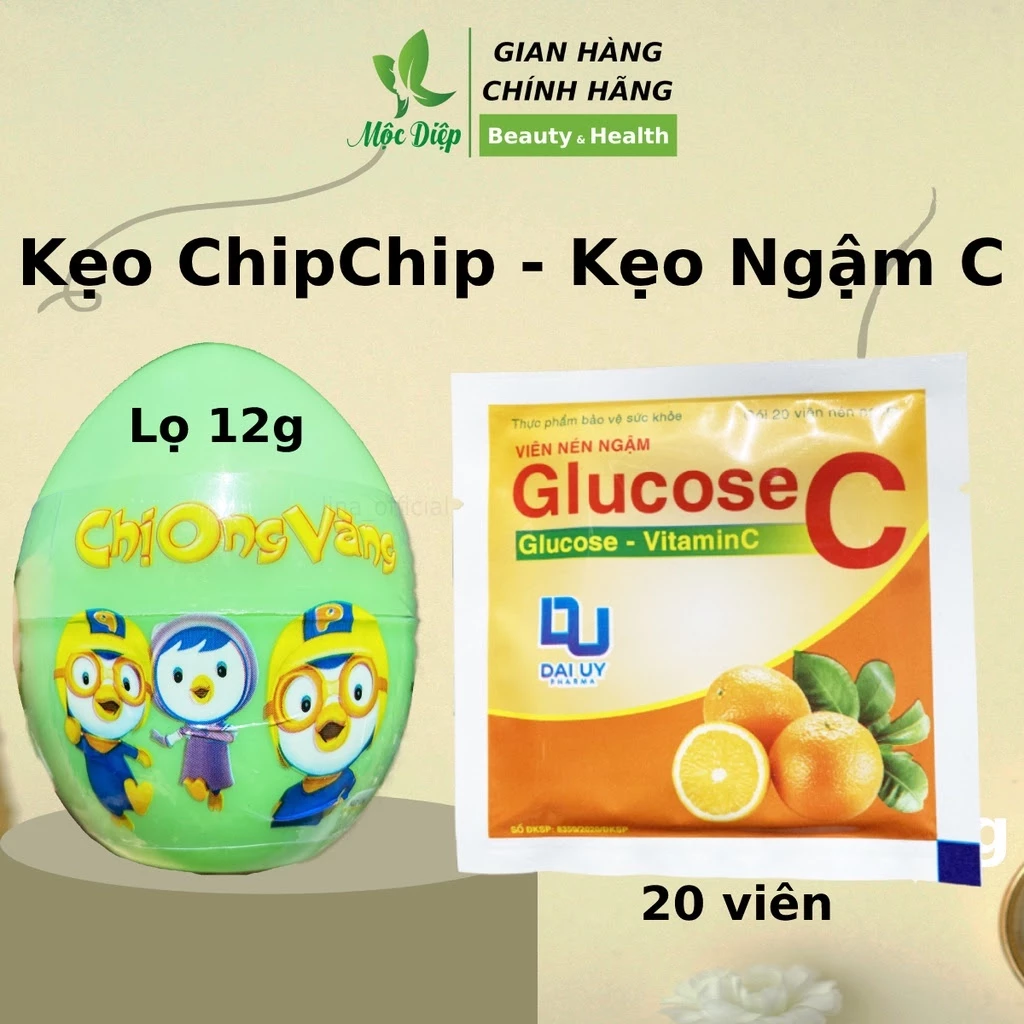 Kẹo ngậm vitamin C cung cấp vitamin C cho bé, vị cam dễ ăn - Mộc Diệp