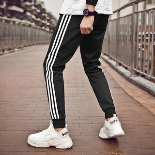 Quần Jogger thể thao nỉ 3 sọc BO CHÂN dày dặn - SCXQ100