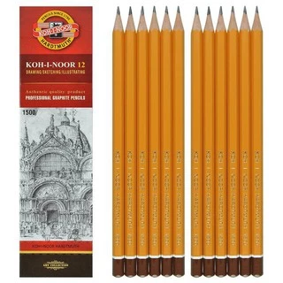 [Bình Dương] Bút chì tiệp chì phác thảo KOH -I-NOOR 1500 PENCIL CHÍNH HÃNG