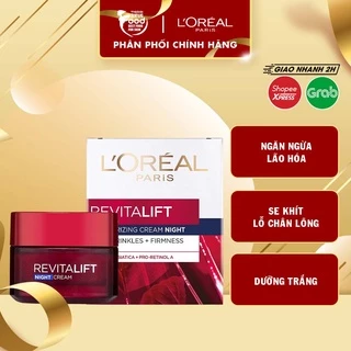 Kem Dưỡng Ngăn Ngừa Lão Hòa Ban Đêm L'Oreal Revitalift Moisturizing Cream Night 50ml