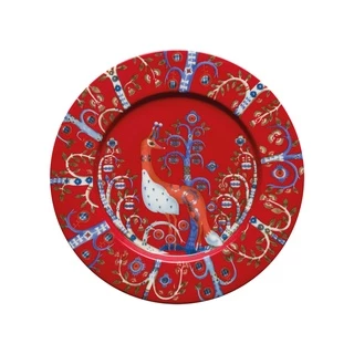 Đĩa sứ Taika Iittala phong cách Bắc Âu màu Đỏ - Size 22/27cm