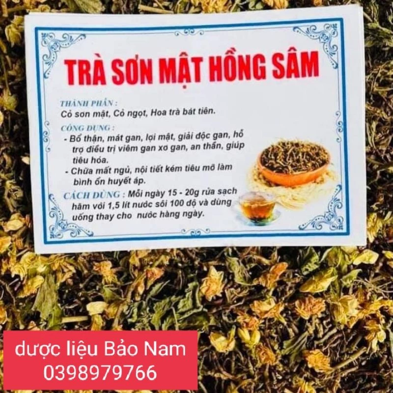 (FREESHIP) Trà sơn mật hồng sâm loại 1 thơm ngon -1 kg (Hàng chuẩn tự nhiên )