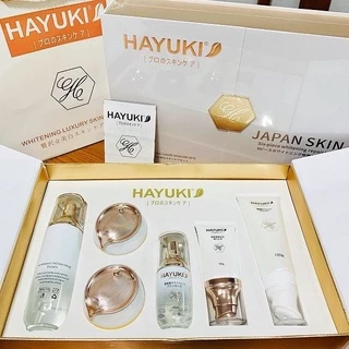 [ Hàng chính hãng ] Bộ mỹ phẩm Hayuki dưỡng trắng da, mờ thâm nám 6in1 hàng chuẩn Nhật