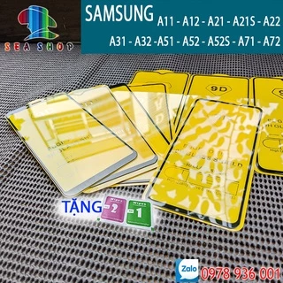 Kính Cường Lực SamSung - Các Đời  A11,A12, A21, A21S,A22, A31, A32, A51,A52, A71, A72 -FULL Màn Hình 9D-Cảm Ứng Mượt Mà