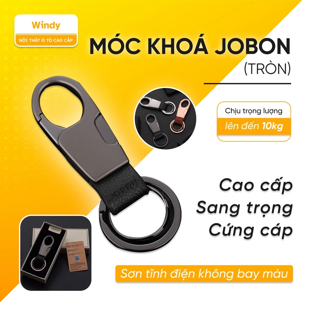 Móc khoá ô tô,móc khoá JOBON chính hãng,chất liệu thép hợp kim cao cấp không gỉ,nhỏ gọn,bền màu