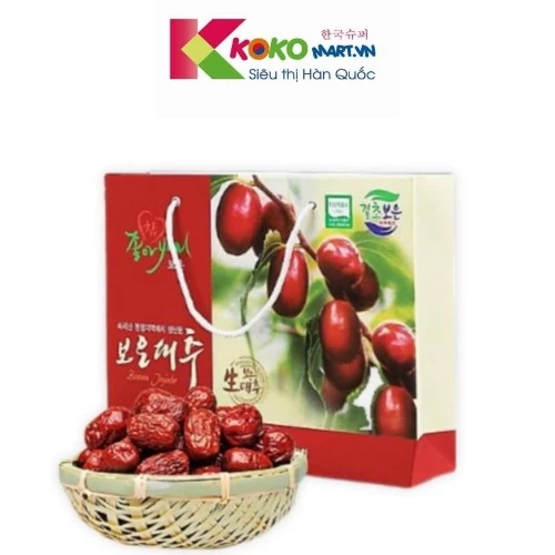 TÁO ĐỎ HÀN QUỐC SẤY KHÔ LOẠI 1 HỘP 1KG (1.2KG CẢ BAO BÌ)