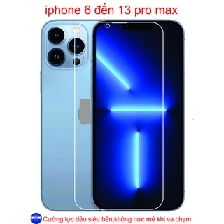 Cường lực dẻo dán full màng hình iphone 6 đến 13 pro max, bảo vệ màng chống va đập, trầy xước toàn diện