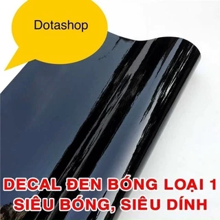 Decal dán oto xe máy điện thoại laptop... đen bóng cực đẹp