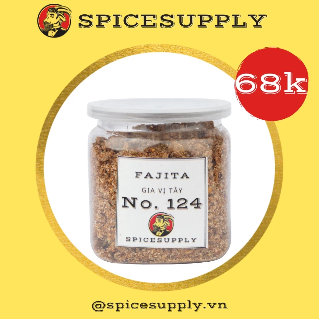 Fajita - SPICESUPPLY Việt Nam Gia vị Fajita đặc trưng Mexico Hũ 100g