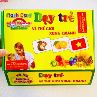 Bộ Thẻ Học Thông Minh 15 Chủ Đề Loại To (FLASH CARD) - Chính hãng miDoctor