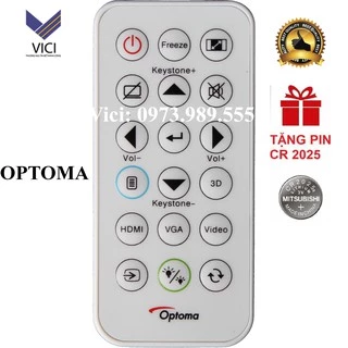 Điều khiển máy chiếu Optoma Dẹt [ Điều Khiển Máy Chiếu Chính Hãng ]