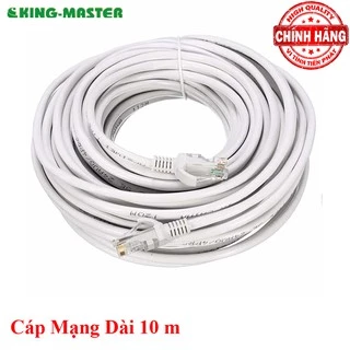 Dây cáp mạng LAN Internet bấm sẵn KingMaster dài 10m chuẩn cat 5e