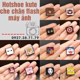 (CÓ SẴN) Hotshoe sticker hình dễ thương che chân flash máy ảnh - Hotshoe cho máy ảnh - Nắp che chân đèn Flash máy ảnh