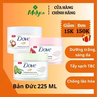 Tẩy da chết Dove Đức dưỡng da mịn màng, tươi sáng 225ml - Shop Melyca