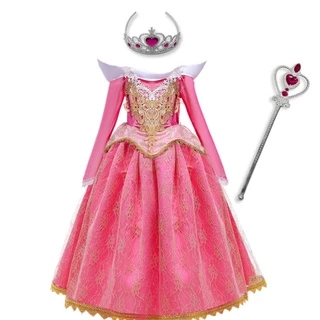 Đầm cosplay công chúa Aurora NNJXD cho bé gái vào dịp lễ hội Halloween