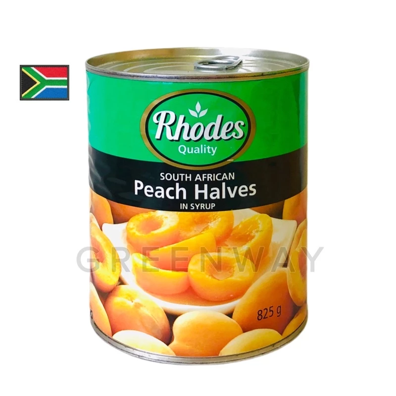 Đào ngâm Rhodes hộp 825g hàng chính hãng (có nắp giật)