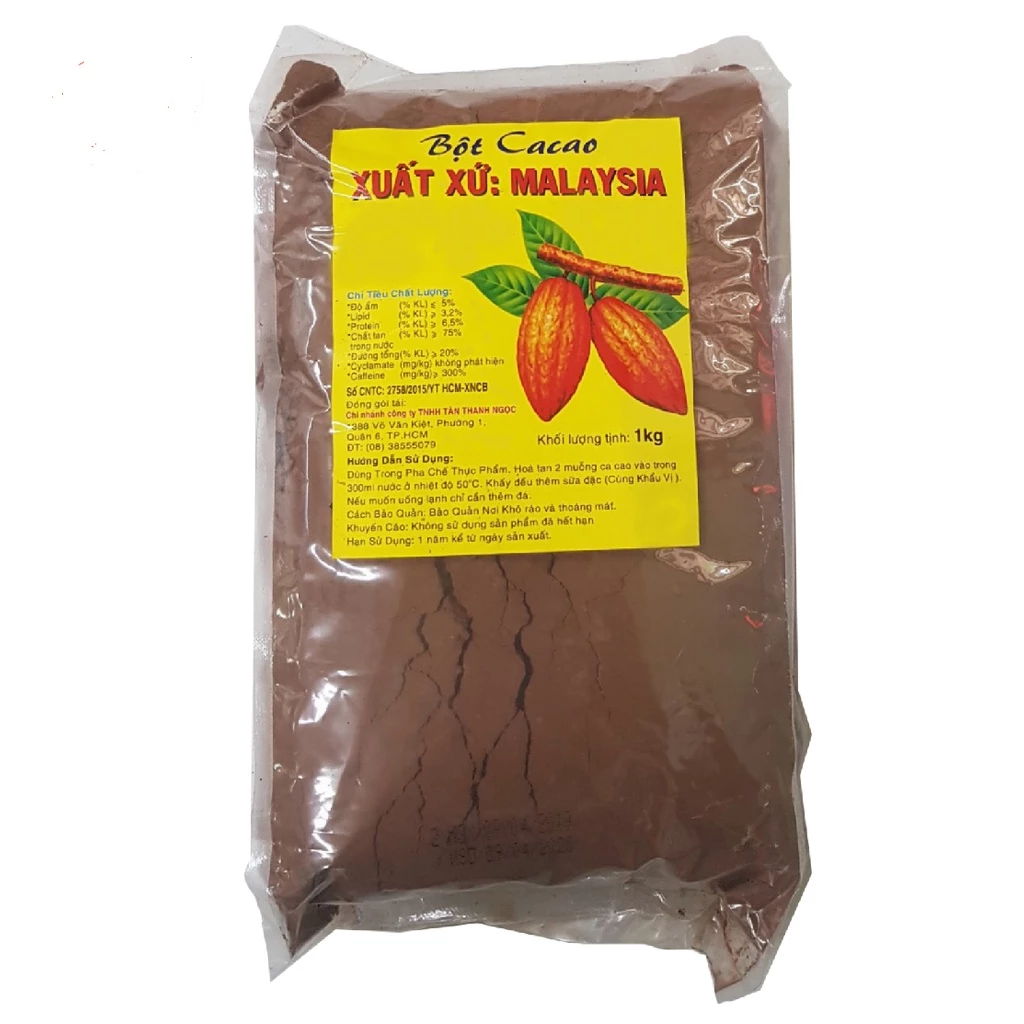 Bột cacao Malaysia gói 1kg