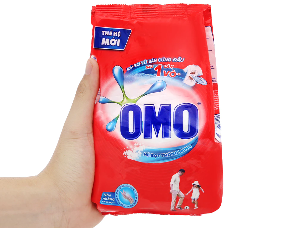 Bột giặt OMO hệ bọt thông minh 380g