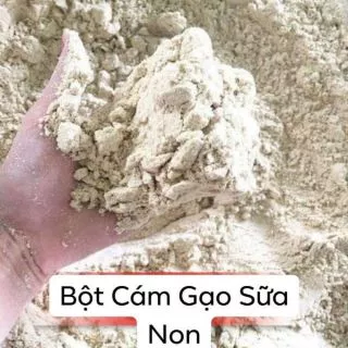 Bột cám gạo sữa non trắng da handmade