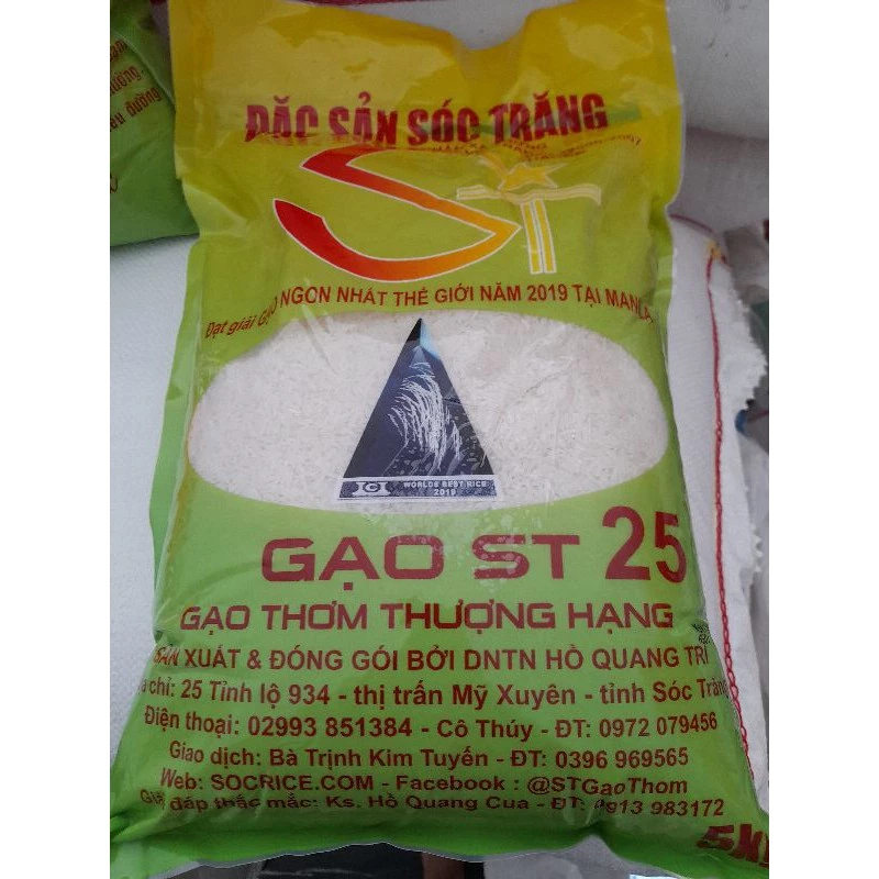 1kg Gạo ngon nhất thế giới ST25