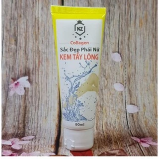 Kem Tẩy Lông Collagen KZ Sáng Mịn Da Không Mọc Lại Cao Cấp Chính Hãng 90ml.