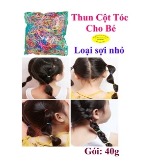 DÂY THUN CỘT TÓC Loại size nhỏ Co giãn Bịch 40g